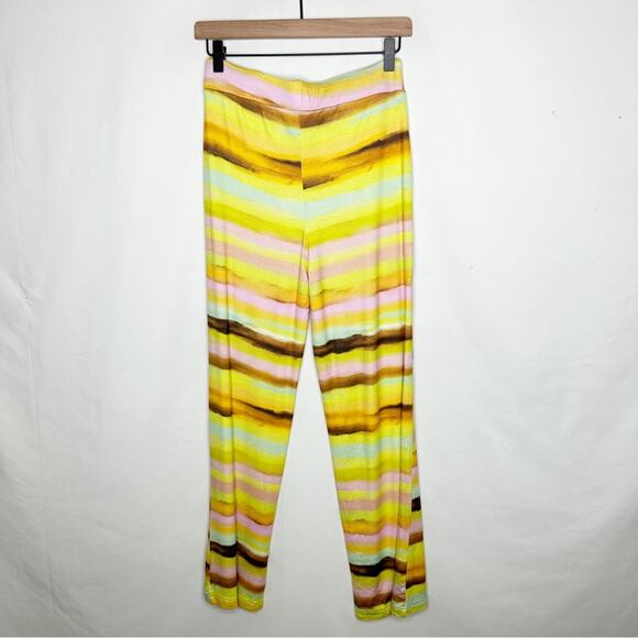 PLUSH Watercolor Sunset Halter Top/Wide Leg Pants NWT in Small - Picture 8 of 8